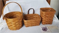 Longaberger baskets (3)