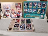 Uncut Sheet of Baseball cards & information