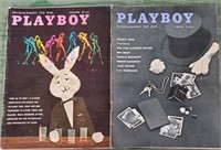 Playboy Magazines (2)  1959