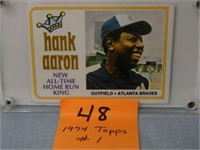 Hank Aaron 1974 Topps #1