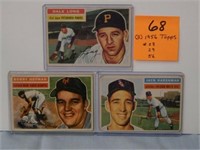(3) 1956 Topps Cards #28, #29, #56