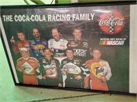 Framed NASCAR Coca Cola Racing Family Poster
