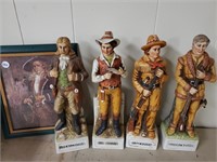 McCormick Whiskey Decanters, Bowie, Carson, Boone