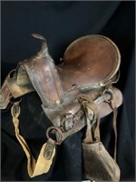 1890's Old Western Prison Made Boy's Saddle