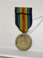PTE W.D. STEPHENSON WWI VICTORY MEDAL W/DOCS
