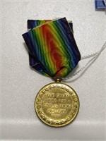 PTE G.A. COFFEY WWI VICTORY MEDAL W/DOCS