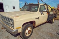 1983 Chevy K20 Flatbed Dually w/ spray rig mounted
