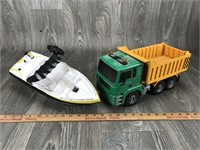 Toy Truck and Boat