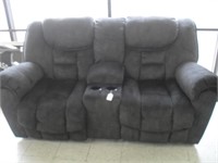 UPHOLSTERED RECLINING LOVE SEAT