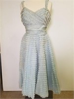 1950s Crinoline ruffle dress