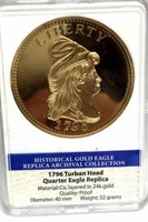 REPLICA 1796 Turban Head Quarter Eagle Coin