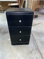 3 drawer (intact) cabinet 28”H x 15.25”W x