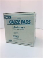 Dukal Corp. 4" x 4" 12 Ply Sterile Gauze Pads