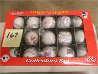 American League Collectors Set Baseballs