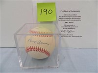 Autographed Hank Aaron Baseball -