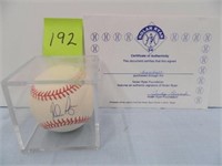 Autographed Nolan Ryan Baseball (COA)