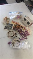 View master and misc lot of figurines
