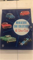 Miniature car collectors case 24 car with misc