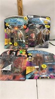 4 Star Trek -figures in original package