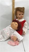 Vintage doll & cabbage patch doll
