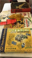 Lot of Disney items and Physics toys