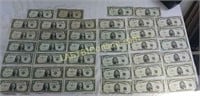40 Blue Seal Silver Certificates