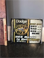 DODGE SUPER BEE TIN SIGN-APPROX 12"TX15"L