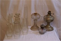 Glass Oil Lamps and Hurricanes