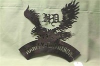 Harley Davidson Sign, Approx 18"x20"