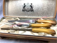 Sheffield England Bakelite carving set (3pcs)