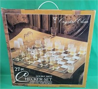 27pc. Double shot checker set