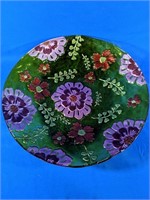 Beautiful, hand painted fruit bowl 18"D x 3"H