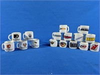 Mini NHL mugs 1"