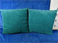Two decor pillows 15" x 15"