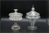 Pair of Glass Canisters