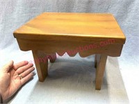 Small wooden step stool (12in wide)
