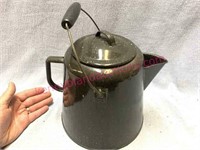 Nice black granite-ware coffee pot