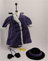American Girl Doll Samantha's Holiday Coat Set