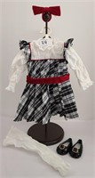 American Girl Doll Nellie Holiday Dress Outfit