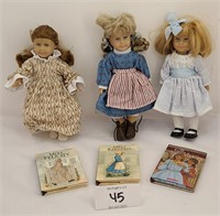 American Girl Mini Doll Felicity Kirsten & Nellie