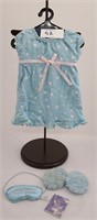 American Girl Doll Blue Floral Nightgown Set