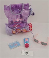 Retired 2002 American Girl Doll Beach Accessories