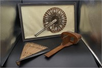 Vintage fans and stereoscope