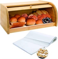 Bamboo Bread Box Wooden Box Bread Storage Bread