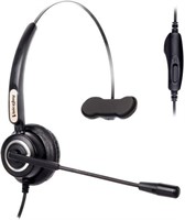 Monaural Headset w/ Microphone RJ9 Plug for Cisco