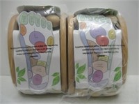 (2) Spa Pleasures Wooden Ball Foot Massager