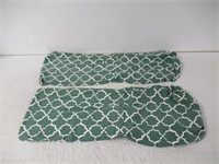 Subrtex Set Of 2 Chair Covers, Green/White
