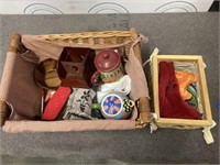 Baskets and contents