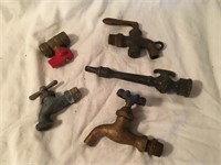Selection of Vintage Brass Faucets - Steampunk