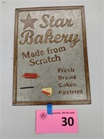 Magnetic Star Bakery Sign